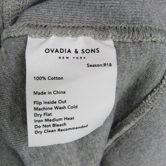 Ovadia And Sons Inside Out Crew Neck Sweatshirt Heather Gray Sz XL - Picture 5 of 7